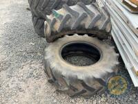 2x 14.9 R24 Tyres - 3