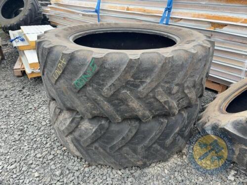 2x 480/70 R38 Tyres