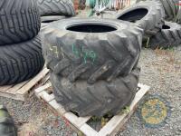2x 17.5 L R 24 Tyres