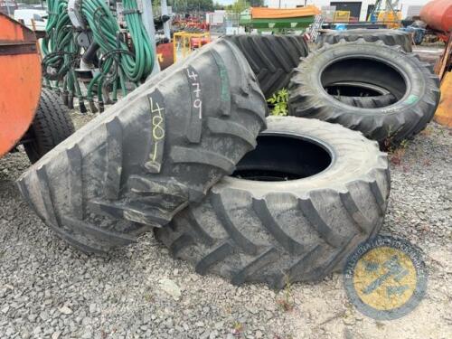 2x 260/65 R38 Mitas tyres