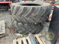 600/ 65 R38 Rear tractor tyres x2