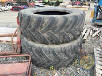 600/ 65 R38 Rear tractor tyres x2 - 3