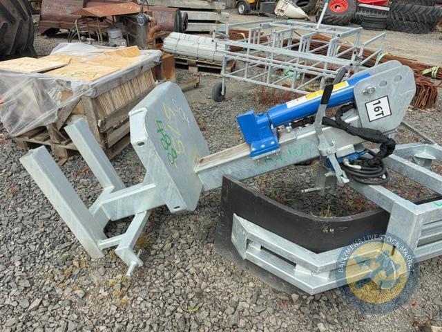 Galvanised log splitter