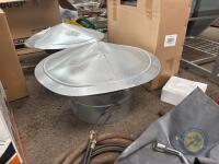2x galvanised air vents
