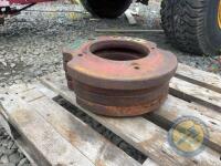 Set of Fordson wheel weights - 2