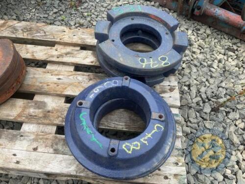 Set of Fordson wheel weights