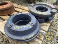 Set of Fordson wheel weights - 2
