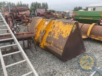 JCB brackets yellow bucket