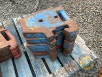 7 Ford stamped tractor weights - 2