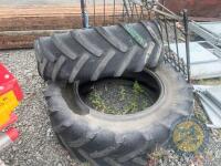 2x 520/70 R38 taurus tyres - 2