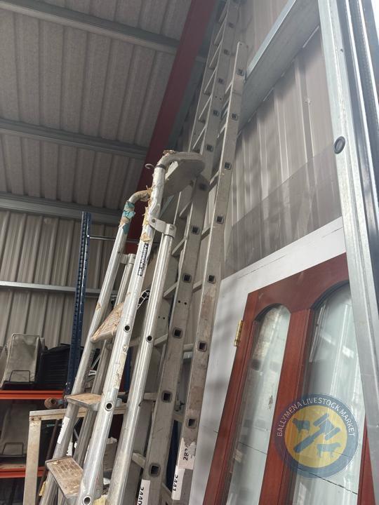 17 rung aluminium ladder