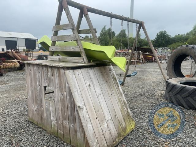 Kids climbing frame swing set