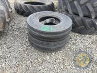2x 16" front tractor tyres