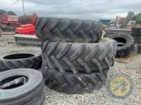 Selection of various sizes of tyres 7x tyres