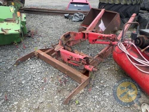 Massey Ferguson front loader with brackets