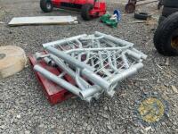 Pallet of feed barrier parts