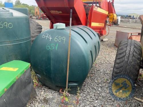 1300 liter horizontal oil tank