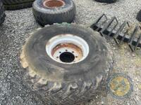 2x 20inch Russian slurry tanker wheels 8 stud - 2