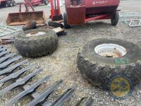 2x 20inch Russian slurry tanker wheels 8 stud - 4