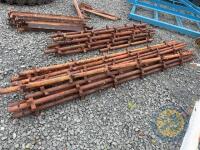 12x 3m scaffolding uprights - 2