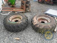 2x rims & tyres 16/R70/20 - 2