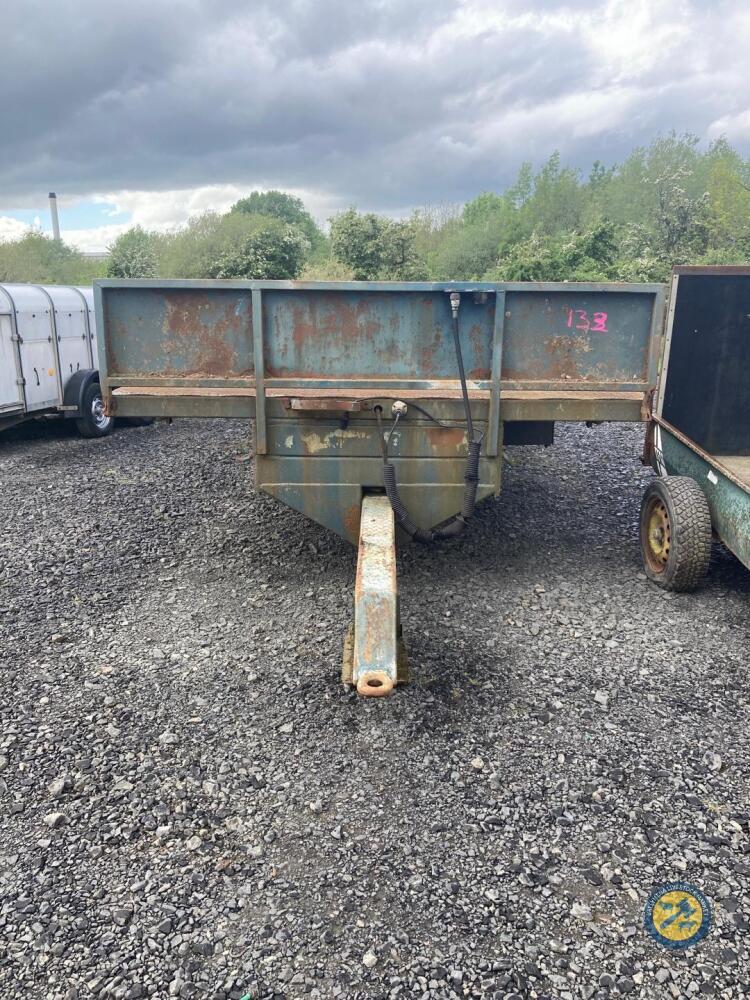 Bale Trailer 25ft x 8 Sprung Drawbar Super singles Tandem Axle