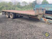 Bale Trailer 25ft x 8 Sprung Drawbar Super singles Tandem Axle - 2