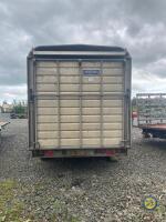 Ifor Williams cattle trailer 12x6 lights working, removable canopy, dividing gate & spare wheel - 3