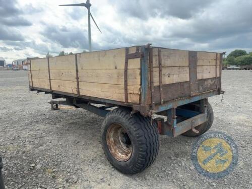 Tipping trailer 12'x6' with super single tyres. New oil seal in ram