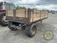 Tipping trailer 12'x6' with super single tyres. New oil seal in ram - 2