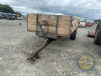 Tipping trailer 12'x6' with super single tyres. New oil seal in ram - 4