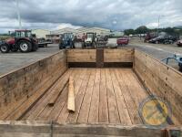 Tipping trailer 12'x6' with super single tyres. New oil seal in ram - 5