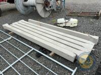 6 single cattle slats