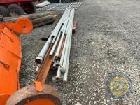Quantity of 2.5"x5" piping approx 20ft long & 3x 3x3 angle iron 20ft long & 2x 14ft box section - 4