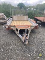 2007 Ifor Williams plant trailer 10x6 tandem axle lights & brakes perfect