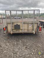 2007 Ifor Williams plant trailer 10x6 tandem axle lights & brakes perfect - 3