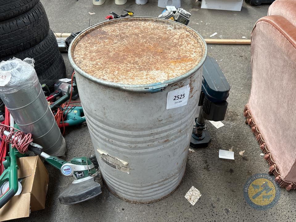 Metal feed bin