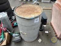 Metal feed bin