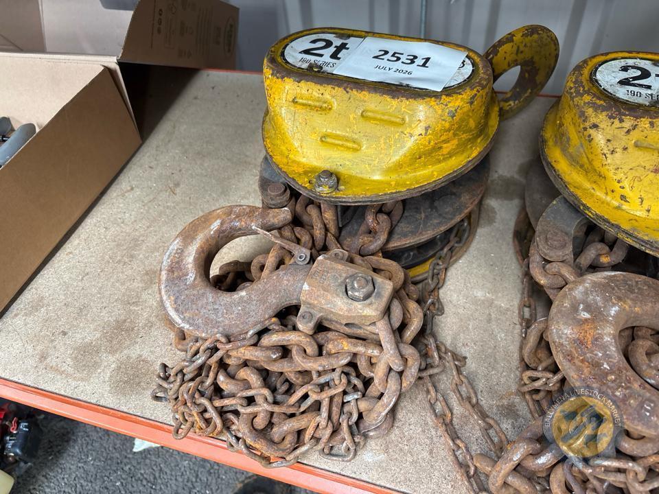 2 tonne morris chain block hoist