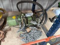 1 tonne air operated workshop hoist