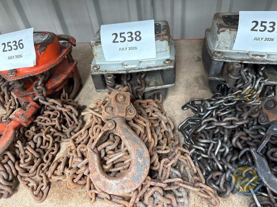 1 tonne yale chain operated hoist