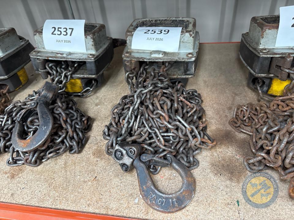1 tonne yale chain operated hoist