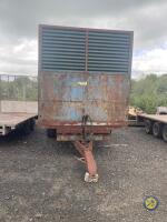 Woodchip/ silage trailer tandem axle 14x7