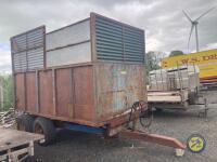 Woodchip/ silage trailer tandem axle 14x7 - 2