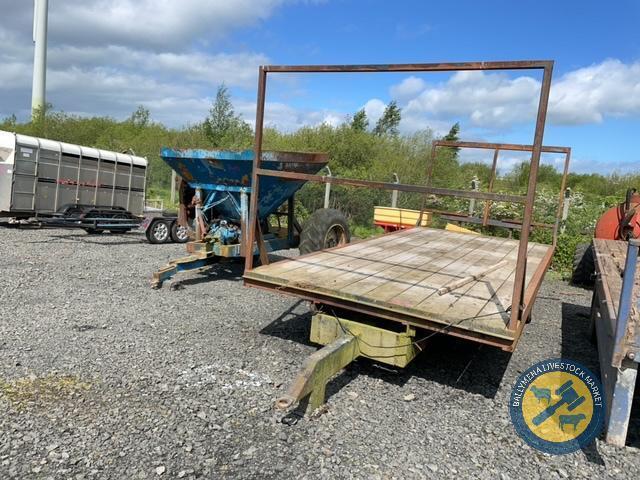 18ft Bale trailer re bodied and painted blue