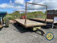 18ft Bale trailer re bodied and painted blue - 2