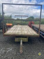 18ft Bale trailer re bodied and painted blue - 4