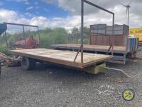 18ft Bale trailer re bodied and painted blue - 5