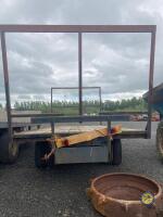 18ft Bale trailer re bodied and painted blue - 6