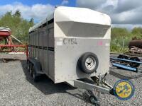 14ft Stock trailer with dividing gate, lights all working. Double decks - 2